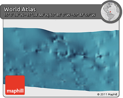 Satellite 3D Map of the Area around 15° 17' 31" N, 60° 16' 29" W