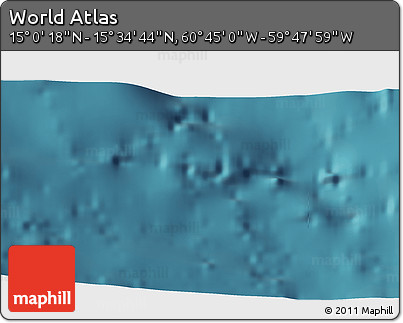 Satellite 3D Map of the Area around 15° 17' 31" N, 60° 16' 29" W