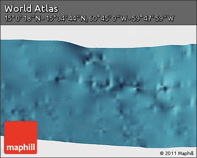 Satellite 3D Map of the Area around 15° 17' 31" N, 60° 16' 29" W