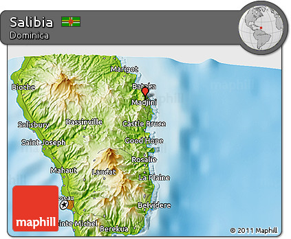 Physical 3D Map of Salibia