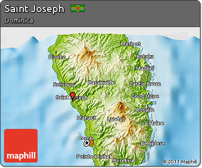 Physical 3D Map of Saint Joseph
