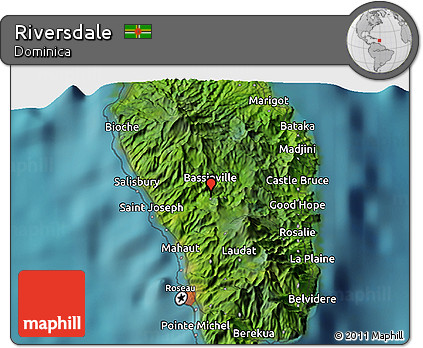 Satellite 3D Map of Riversdale