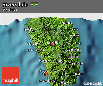 Satellite 3D Map of Riversdale