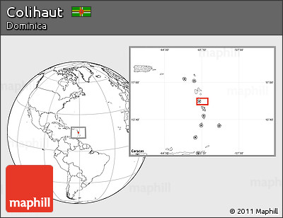 Blank Location Map of Colihaut