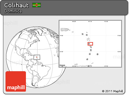 Blank Location Map of Colihaut