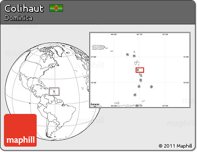 Blank Location Map of Colihaut