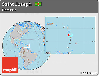 Gray Location Map of Saint Joseph