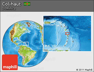 Physical Location Map of Colihaut
