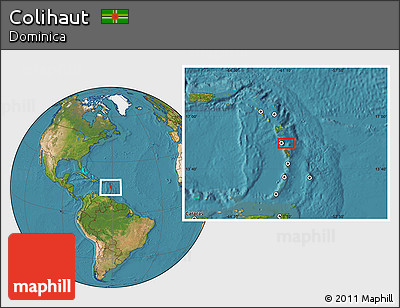 Satellite Location Map of Colihaut
