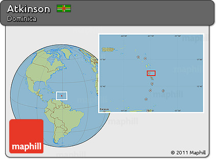 Savanna Style Location Map of Atkinson