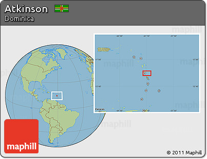 Savanna Style Location Map of Atkinson