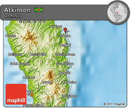 Physical Map of Atkinson
