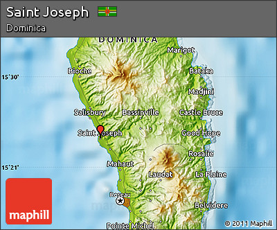 Physical Map of Saint Joseph