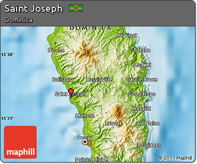 Physical Map of Saint Joseph