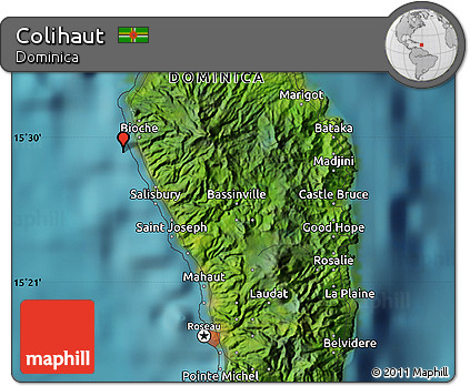 Satellite Map of Colihaut