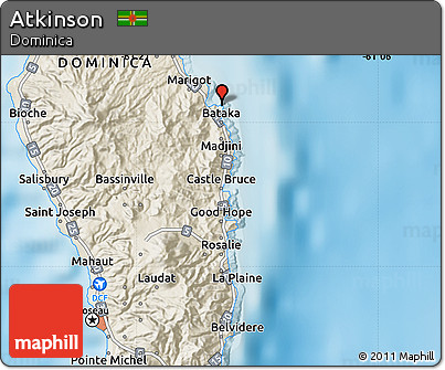Shaded Relief Map of Atkinson