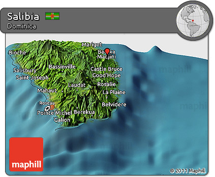 Satellite Panoramic Map of Salibia