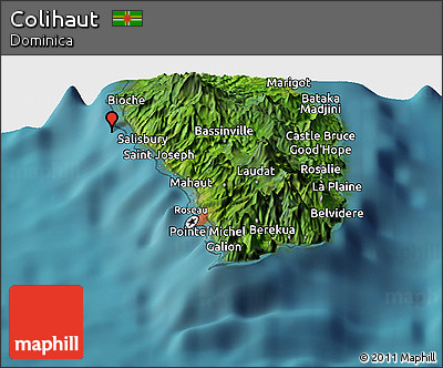 Satellite Panoramic Map of Colihaut