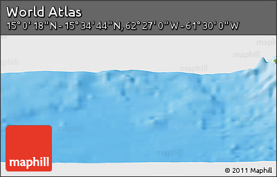 Physical Panoramic Map of the Area around 15° 17' 31" N, 61° 58' 30" W