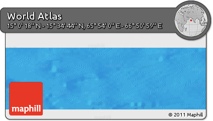 Physical Panoramic Map of the Area around 15° 17' 31" N, 66° 22' 30" E