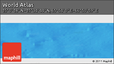 Physical Panoramic Map of the Area around 15° 17' 31" N, 66° 22' 30" E