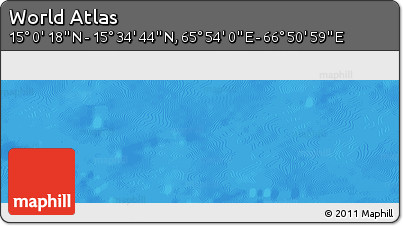 Physical Panoramic Map of the Area around 15° 17' 31" N, 66° 22' 30" E