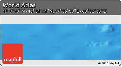 Physical Panoramic Map of the Area around 15° 17' 31" N, 68° 4' 29" E