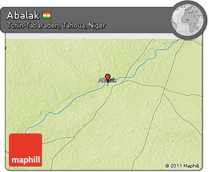 Physical 3D Map of Abalak
