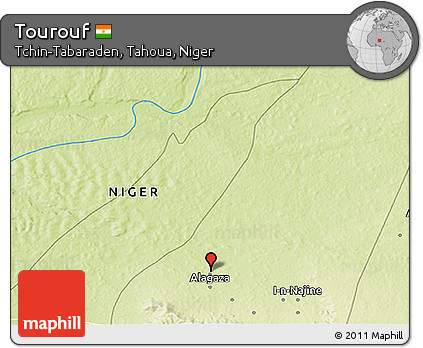 Physical 3D Map of Tourouf