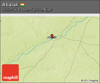 Physical 3D Map of Abalak
