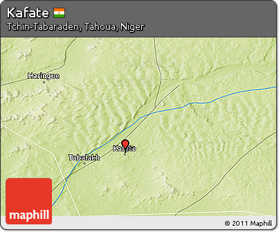 Physical 3D Map of Kafate