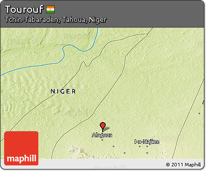 Physical 3D Map of Tourouf
