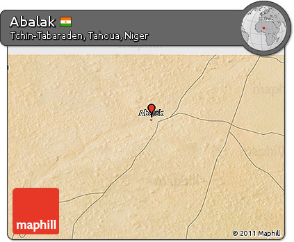 Satellite 3D Map of Abalak