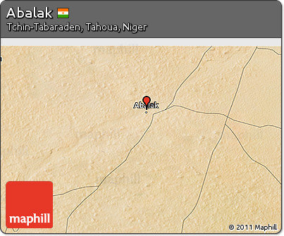 Satellite 3D Map of Abalak