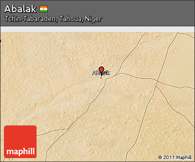 Satellite 3D Map of Abalak
