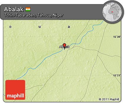Physical Map of Abalak