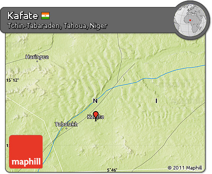 Physical Map of Kafate