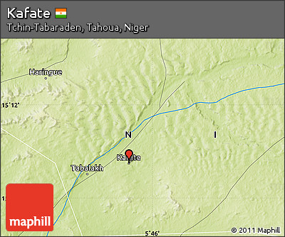 Physical Map of Kafate