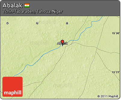 Physical Map of Abalak