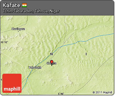 Physical Map of Kafate