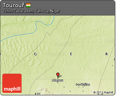 Physical Map of Tourouf