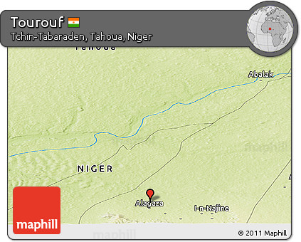 Physical Panoramic Map of Tourouf