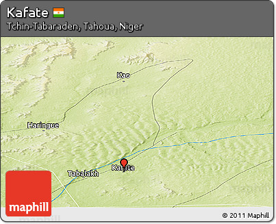Physical Panoramic Map of Kafate