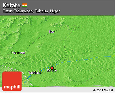 Political Panoramic Map of Kafate