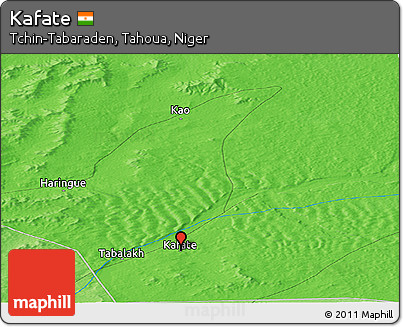 Political Panoramic Map of Kafate