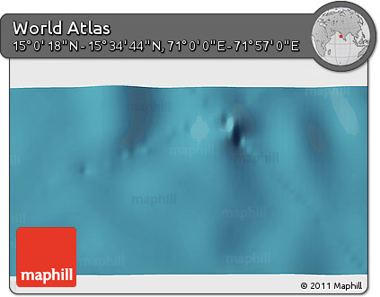 Satellite 3D Map of the Area around 15° 17' 31" N, 71° 28' 29" E