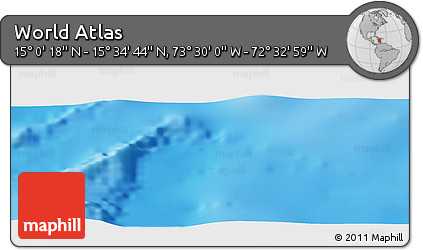 Physical Panoramic Map of the Area around 15° 17' 31" N, 73° 1' 30" W