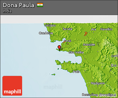 Physical 3D Map of Dona Paula