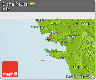 Physical 3D Map of Dona Paula