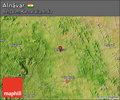 Satellite Map of Alnāvar